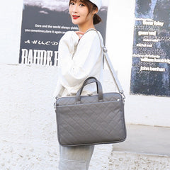 Slim Fit Laptop Shoulder Bag | Water-Resistant Padded Sleeve with Plush Lining | Professional Briefcase for 14" to 15.6" Laptops and Tablets