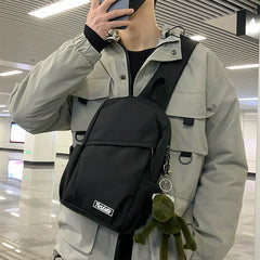 Minimalist Urban Sling Bag - Large Capacity Water-Resistant Crossbody Chest Pack for Men & Boys