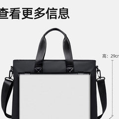 Lightweight Business Briefcase for Men | Water-Resistant Oxford Shoulder Bag | Large Capacity Laptop Messenger Bag for Professional Commuting