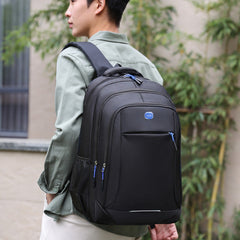 Premium Oxford Cloth Business Backpack - Large Capacity 15.6" Laptop Bag, Wear-Resistant Travel Daypack for College & High School Students