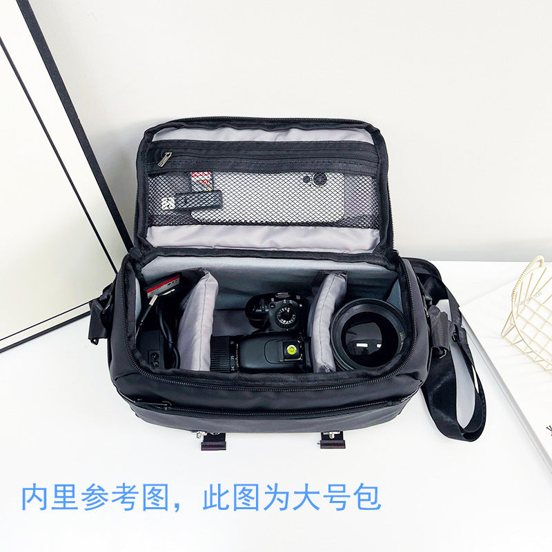 Professional Waterproof Camera Shoulder Bag — Multi-Functional SLR & Mirrorless Messenger Case — Universal Photography Bag for Sony, Canon, Nikon, Fuji — Unisex Design