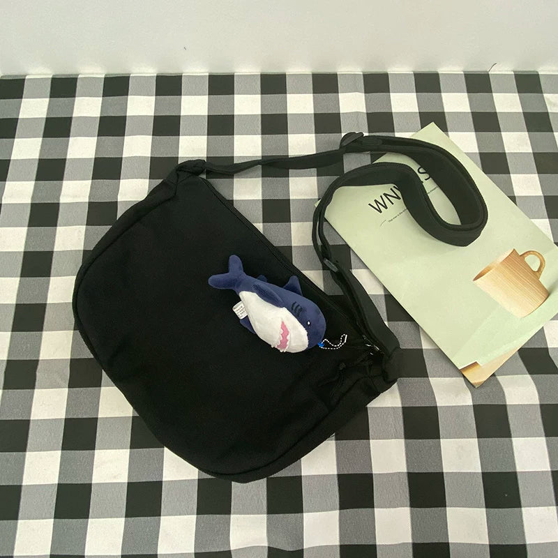 Durable Canvas Messenger Bag - Versatile Multi-Pocket Sling Bag for Students & Daily Commute