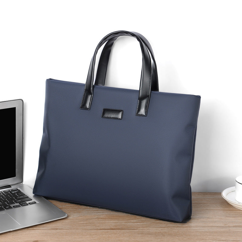 Premium Men's Business Briefcase — Large-Capacity Portable Document Bag — Professional Printed Computer Bag for Business & Executive Travel