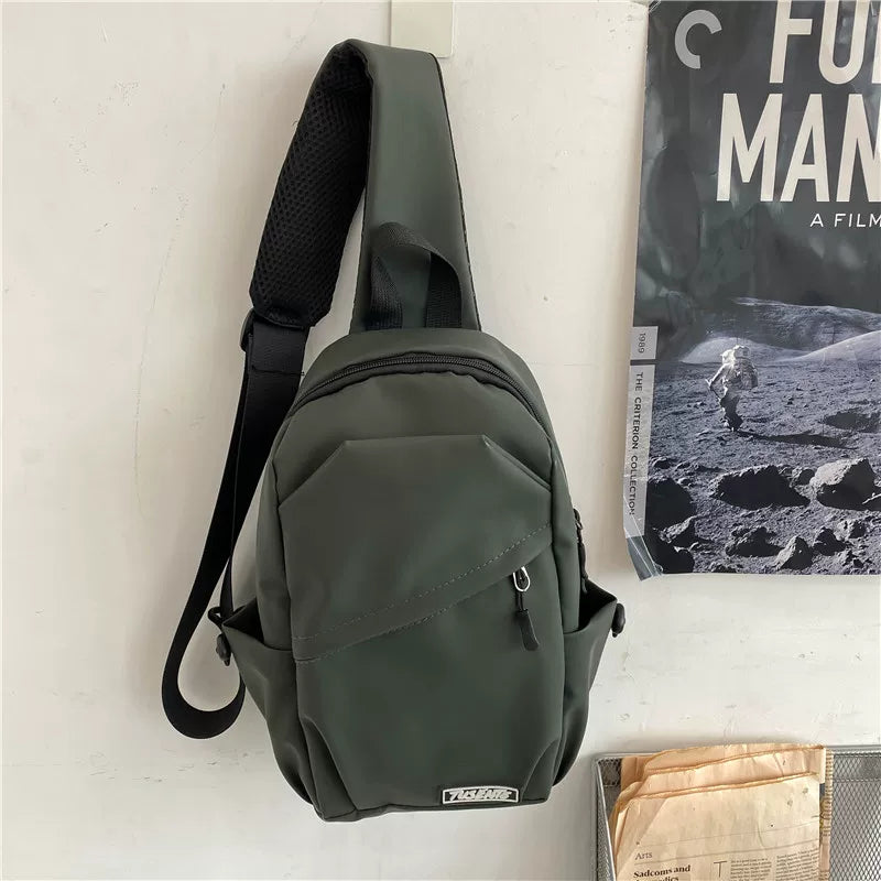 Minimalist Urban Sling Bag - Large Capacity Water-Resistant Crossbody Chest Pack for Men & Boys