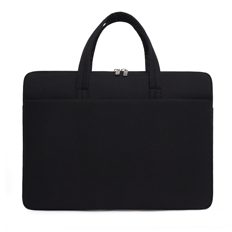 Minimalist Oxford Cloth Business Briefcase — Sleek 15.6" Laptop Handbag — Professional Men's Document Bag & Commuter Computer Case
