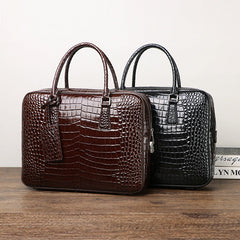Crocodile Belly Pattern Men'S Classic Handbag Business Briefcase Large Capacity Men'S Bag Computer Bag Men'S Business Style
