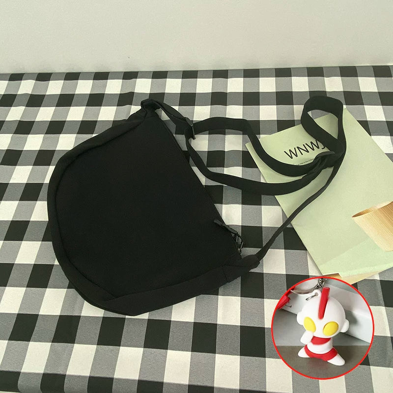 Durable Canvas Messenger Bag - Versatile Multi-Pocket Sling Bag for Students & Daily Commute