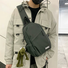 Minimalist Urban Sling Bag - Large Capacity Water-Resistant Crossbody Chest Pack for Men & Boys