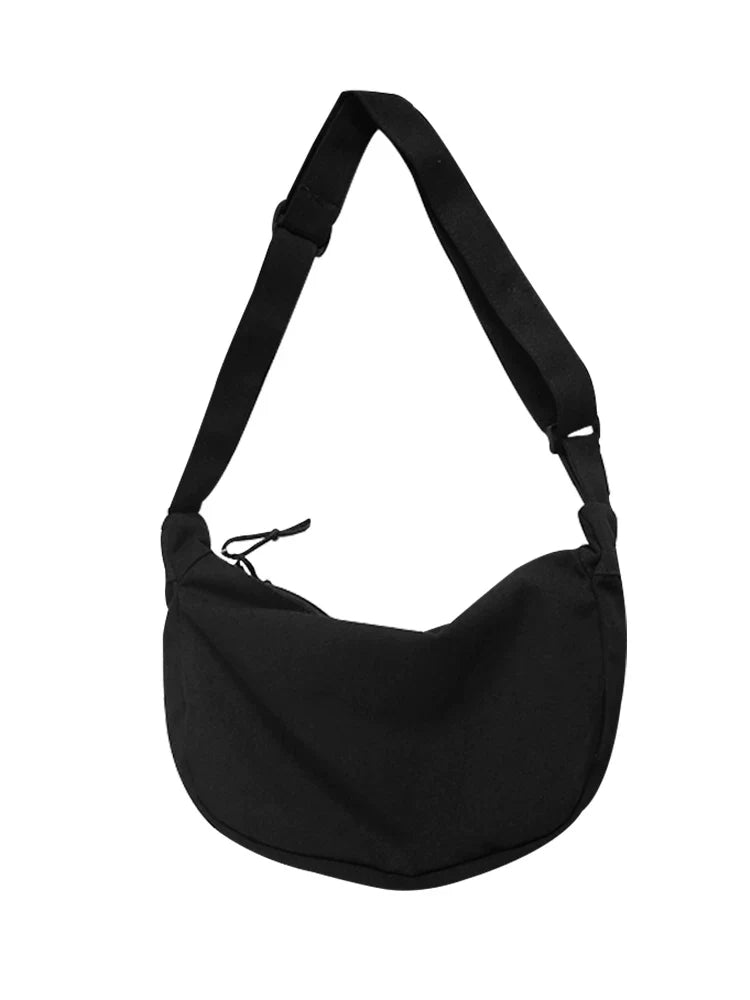 Durable Canvas Messenger Bag - Versatile Multi-Pocket Sling Bag for Students & Daily Commute