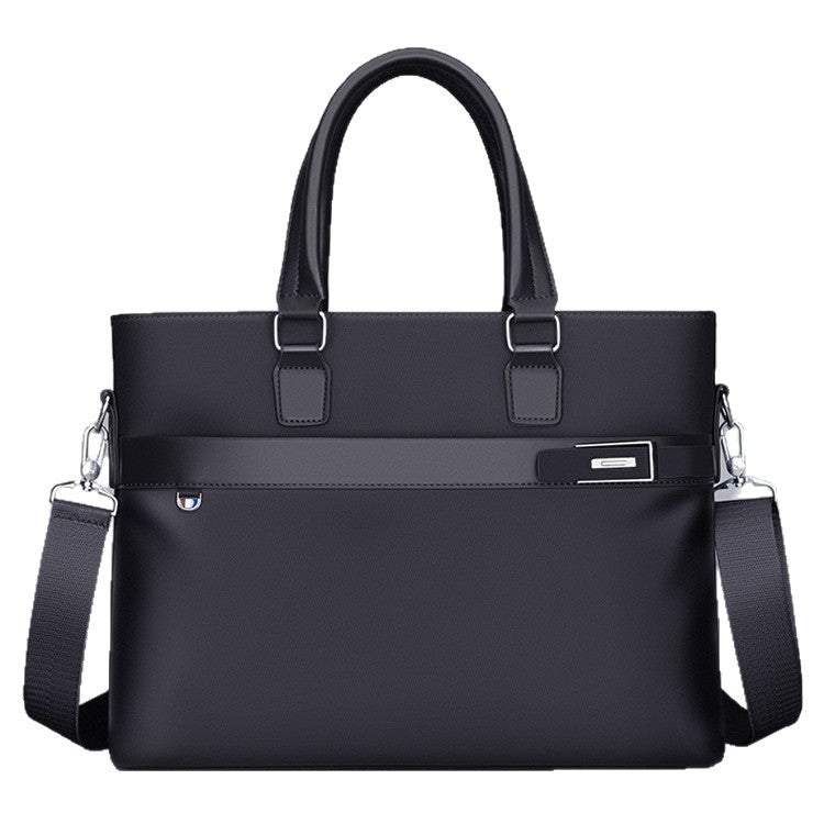 Professional Lightweight Business Briefcase — Water-Resistant Oxford Cloth Shoulder Bag — Trendy Large Capacity Laptop Messenger for Men