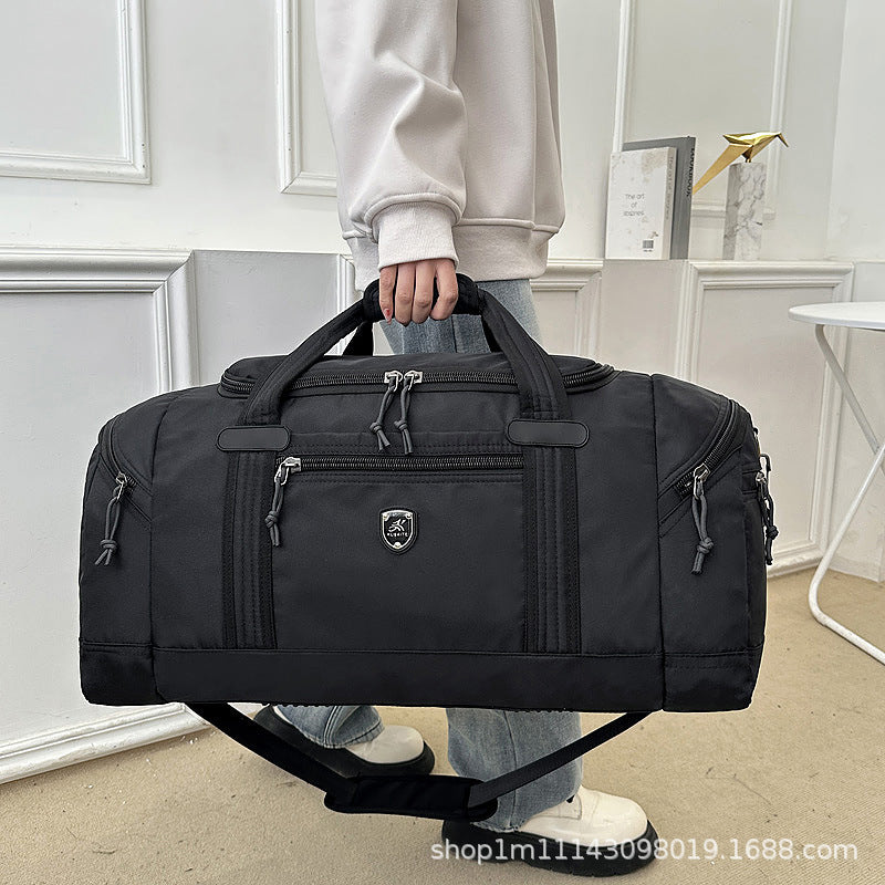 Large Capacity Travel Duffel Bag - Water-Resistant Weekend Carry-On with Shoulder Strap for Outdoor Travel and Storage