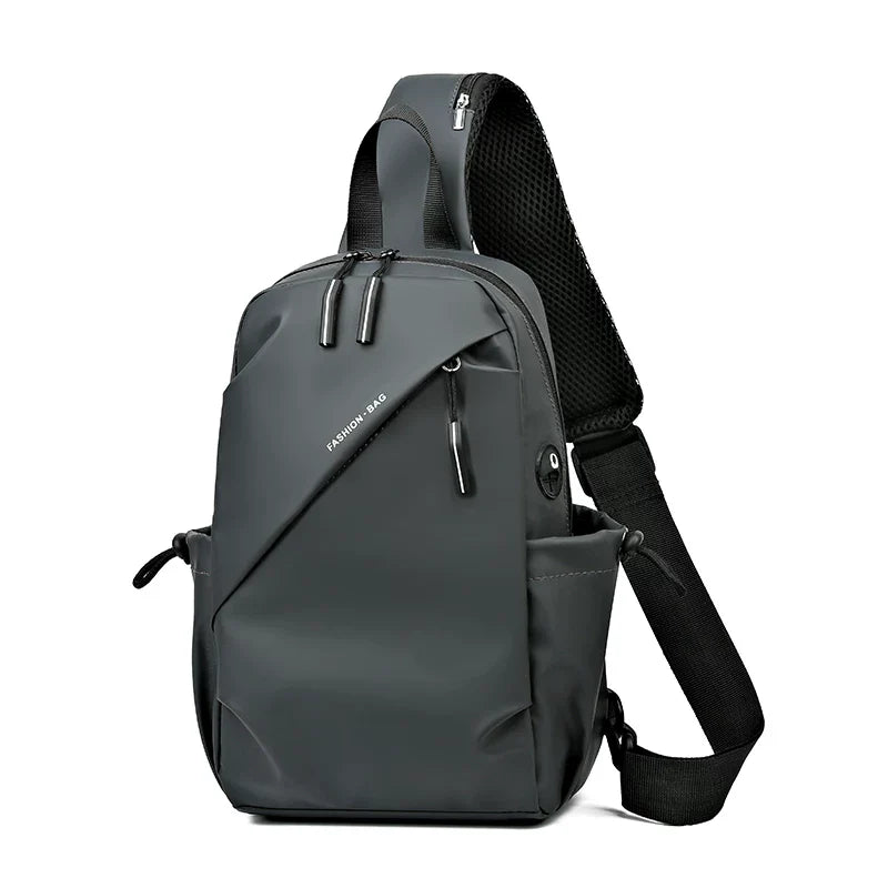 Water-Repellent Multifunctional Sling Bag - Compact Urban Chest Pack & Casual Sports Crossbody for Men