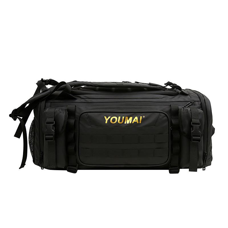 Extra-Large 45L Travel Backpack with Shoe Compartment - Water-Resistant Sports Duffel for Basketball, Fitness, and Weekend Business Trips