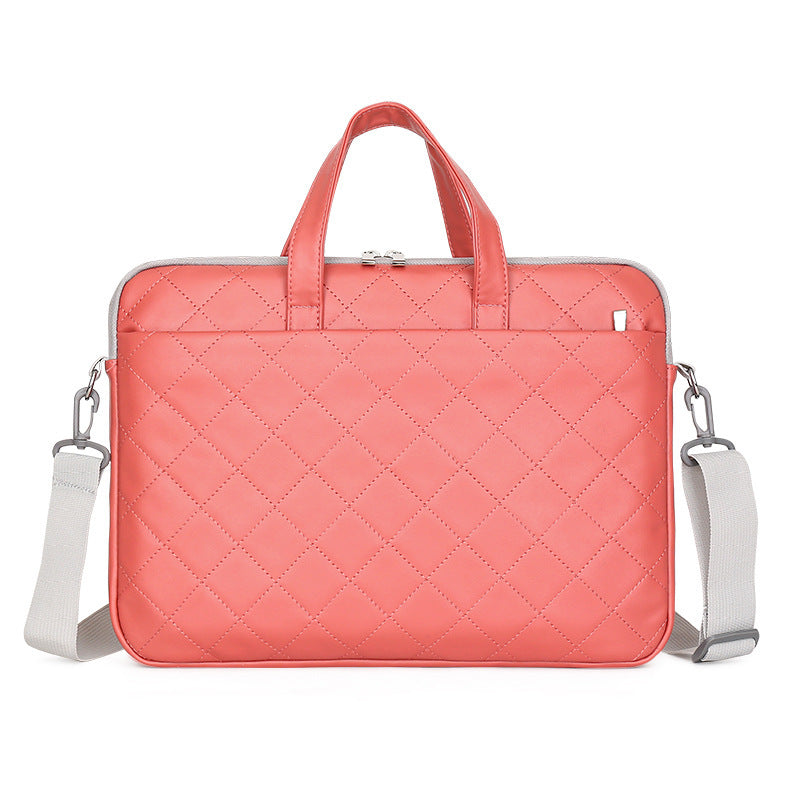 Slim Fit Laptop Shoulder Bag | Water-Resistant Padded Sleeve with Plush Lining | Professional Briefcase for 14" to 15.6" Laptops and Tablets