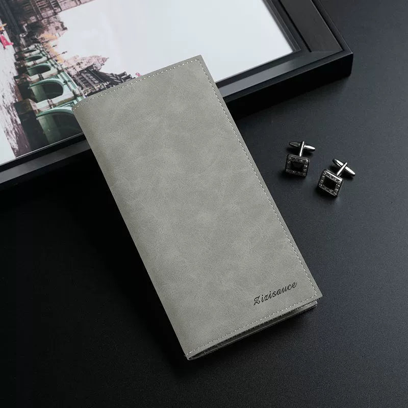 Minimalist Japanese Canvas Slim Wallet - Ultra-Thin Men's Card Holder - Niche Aesthetic Youth Bifold for Travel & Everyday Carry