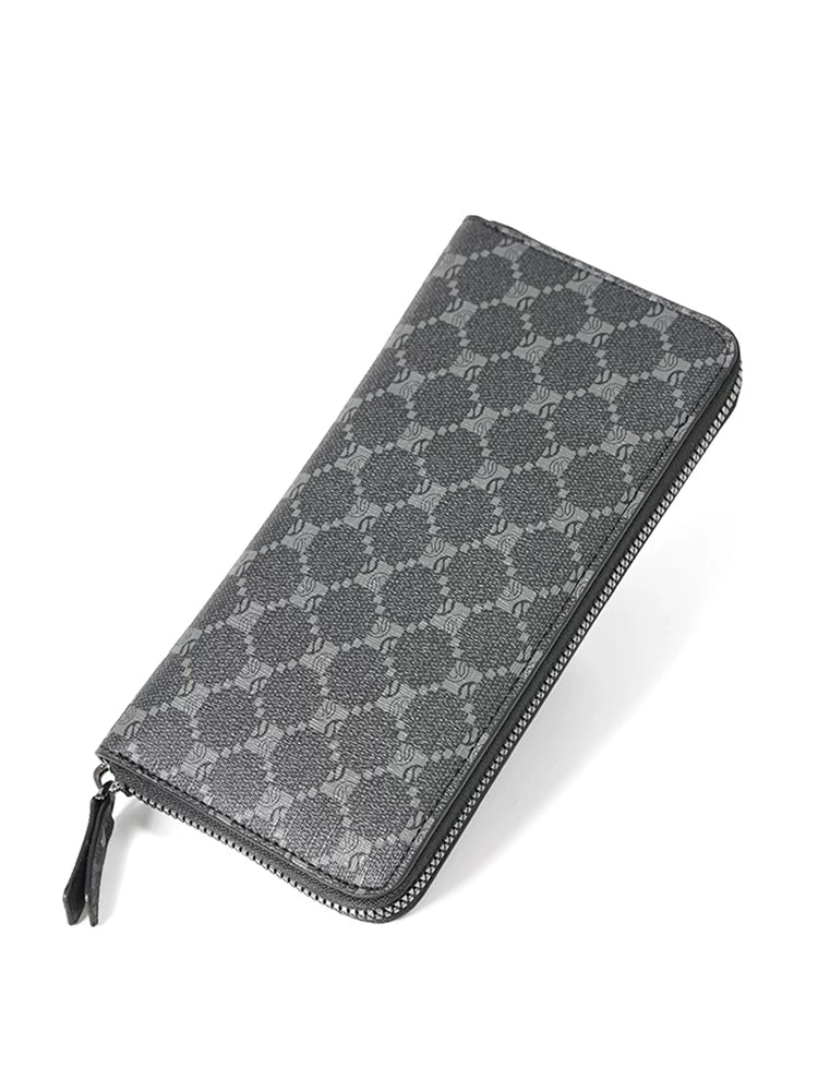 Plaid Long Wallet: Multi-Card Phone Bag & Large Capacity Clutch with Zippered Coin Purse