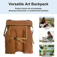 Professional Art Student Portfolio Bag — Multi-Functional Waterproof Drawing Board Backpack — Large Capacity Sketching & Painting Bag for Students and Artists