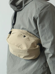 Waterproof Nylon Phone Sling Bag Japanese Streetwear Style Small Crossbody Shoulder Pouch for Men and Women Minimalist Urban Commuter Bag