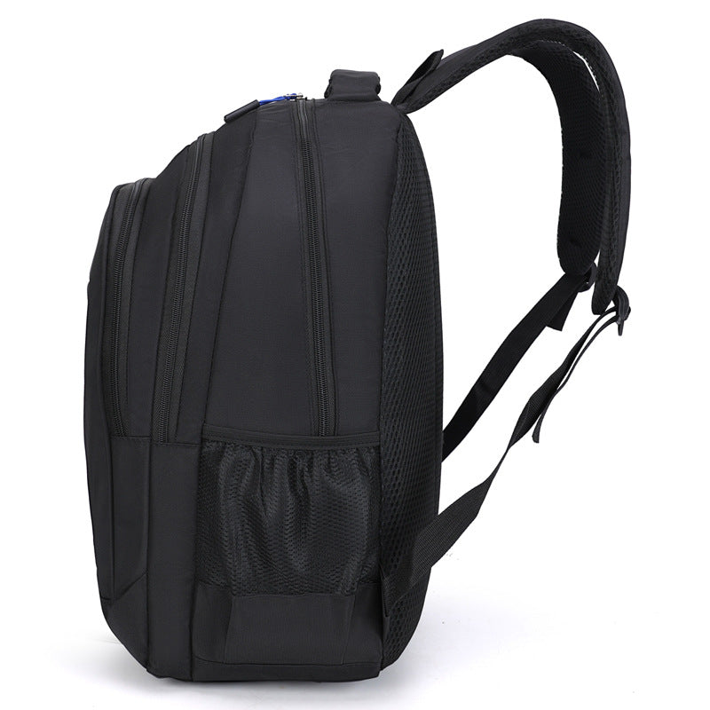 Premium Oxford Cloth Business Backpack - Large Capacity 15.6" Laptop Bag, Wear-Resistant Travel Daypack for College & High School Students