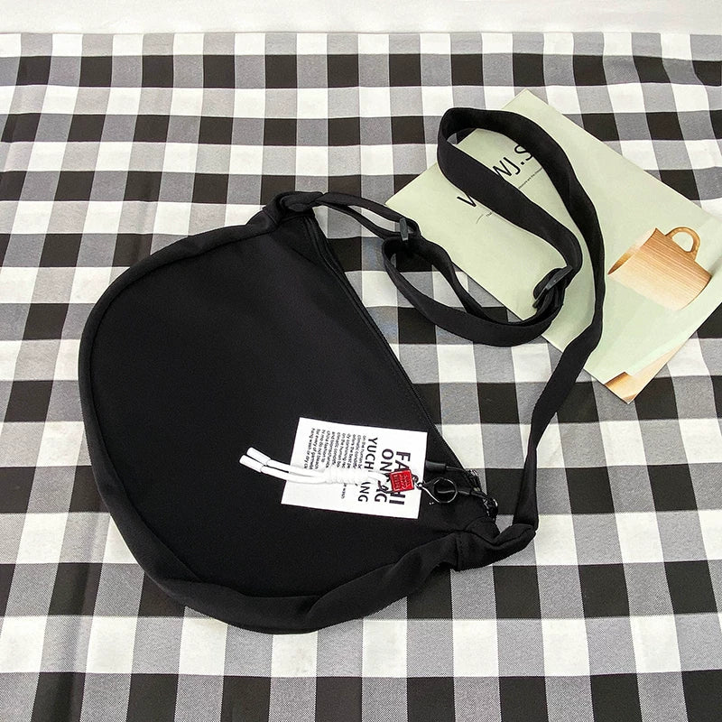 Durable Canvas Messenger Bag - Versatile Multi-Pocket Sling Bag for Students & Daily Commute