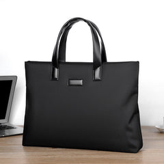 Premium Men's Business Briefcase — Large-Capacity Portable Document Bag — Professional Printed Computer Bag for Business & Executive Travel
