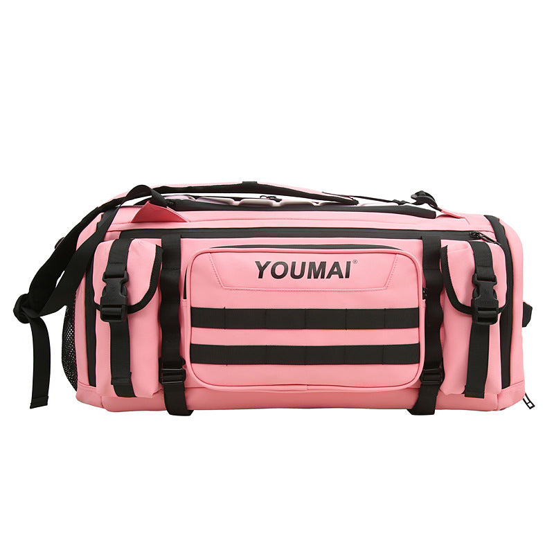 Extra-Large 45L Travel Backpack with Shoe Compartment - Water-Resistant Sports Duffel for Basketball, Fitness, and Weekend Business Trips