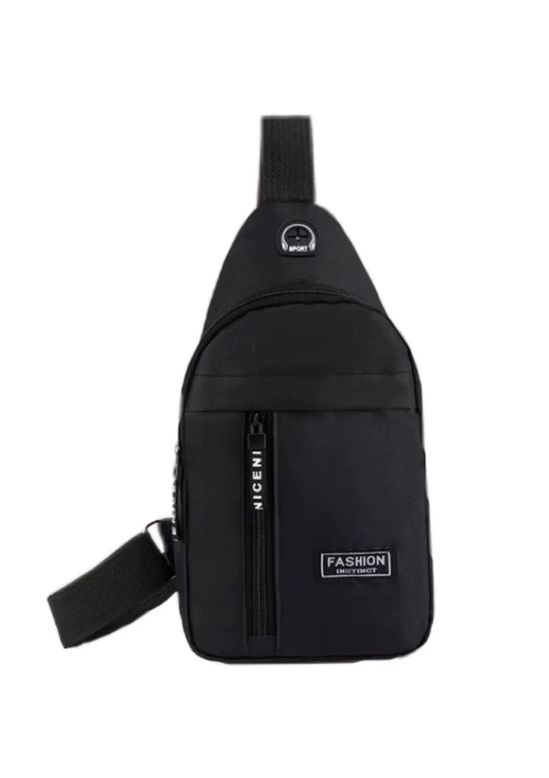 Waterproof Oxford Cloth Cycling Sling Bag Men’s Tactical Crossbody Chest Pack Versatile Small Shoulder Backpack for Outdoor Sports and Travel