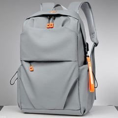Backpack Men'S Large Capacity Business Travel Computer Backpack Junior High School College Student Bag Waterproof Casual Simple