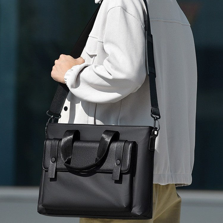 Lightweight Business Briefcase for Men | Water-Resistant Oxford Shoulder Bag | Large Capacity Laptop Messenger Bag for Professional Commuting