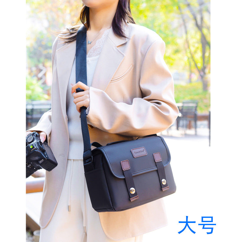 Professional Waterproof Camera Shoulder Bag — Multi-Functional SLR & Mirrorless Messenger Case — Universal Photography Bag for Sony, Canon, Nikon, Fuji — Unisex Design