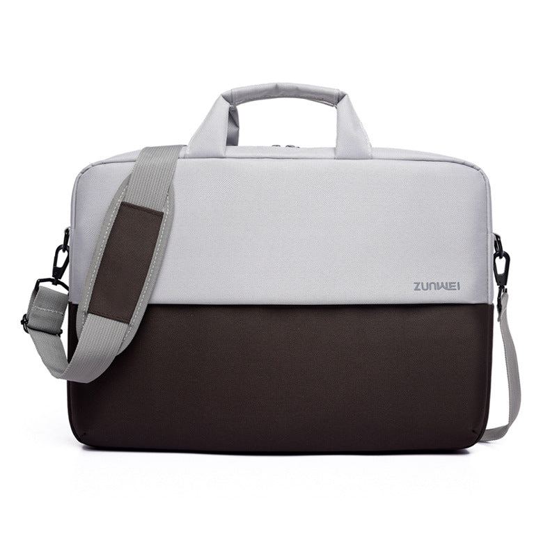 Professional Large-Capacity Laptop Briefcase | Water-Resistant Oxford Cloth Shoulder Bag | Multi-Pocket Business Messenger for 14" to 15.6" Notebooks