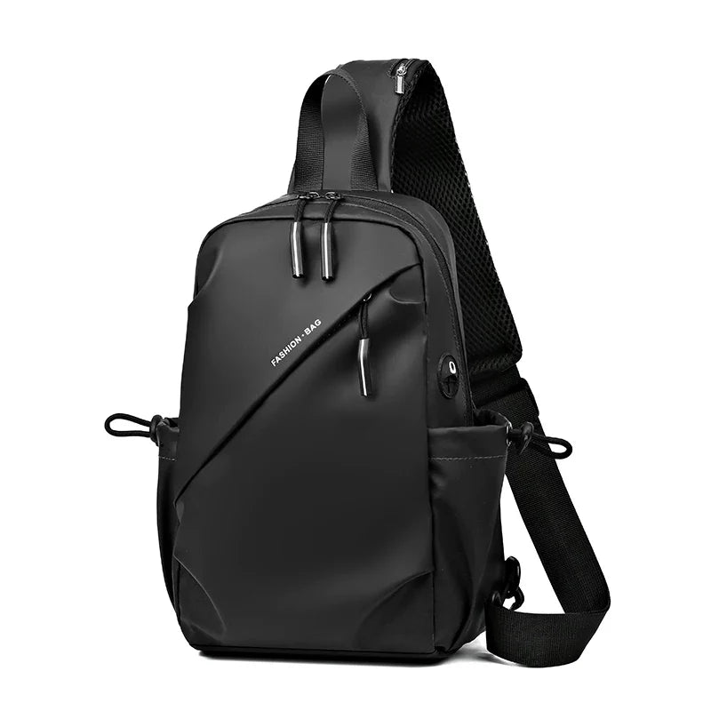 Water-Repellent Multifunctional Sling Bag - Compact Urban Chest Pack & Casual Sports Crossbody for Men