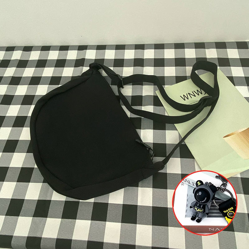 Durable Canvas Messenger Bag - Versatile Multi-Pocket Sling Bag for Students & Daily Commute