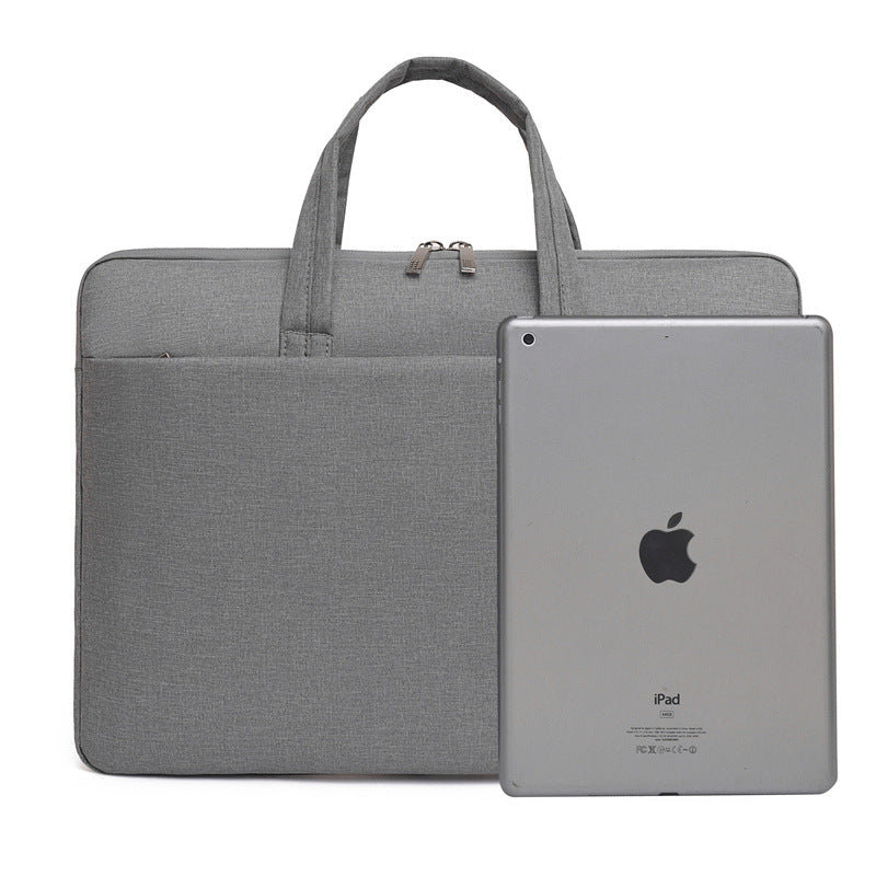 Minimalist Oxford Cloth Business Briefcase — Sleek 15.6" Laptop Handbag — Professional Men's Document Bag & Commuter Computer Case