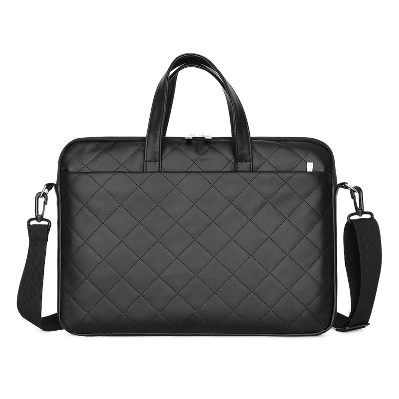 Slim Fit Laptop Shoulder Bag | Water-Resistant Padded Sleeve with Plush Lining | Professional Briefcase for 14" to 15.6" Laptops and Tablets