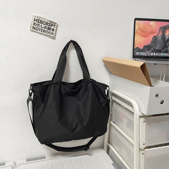 Water-Resistant Nylon Messenger Bag - 15.6-inch Laptop Shoulder Bag for Gym, Business, and Short Travel