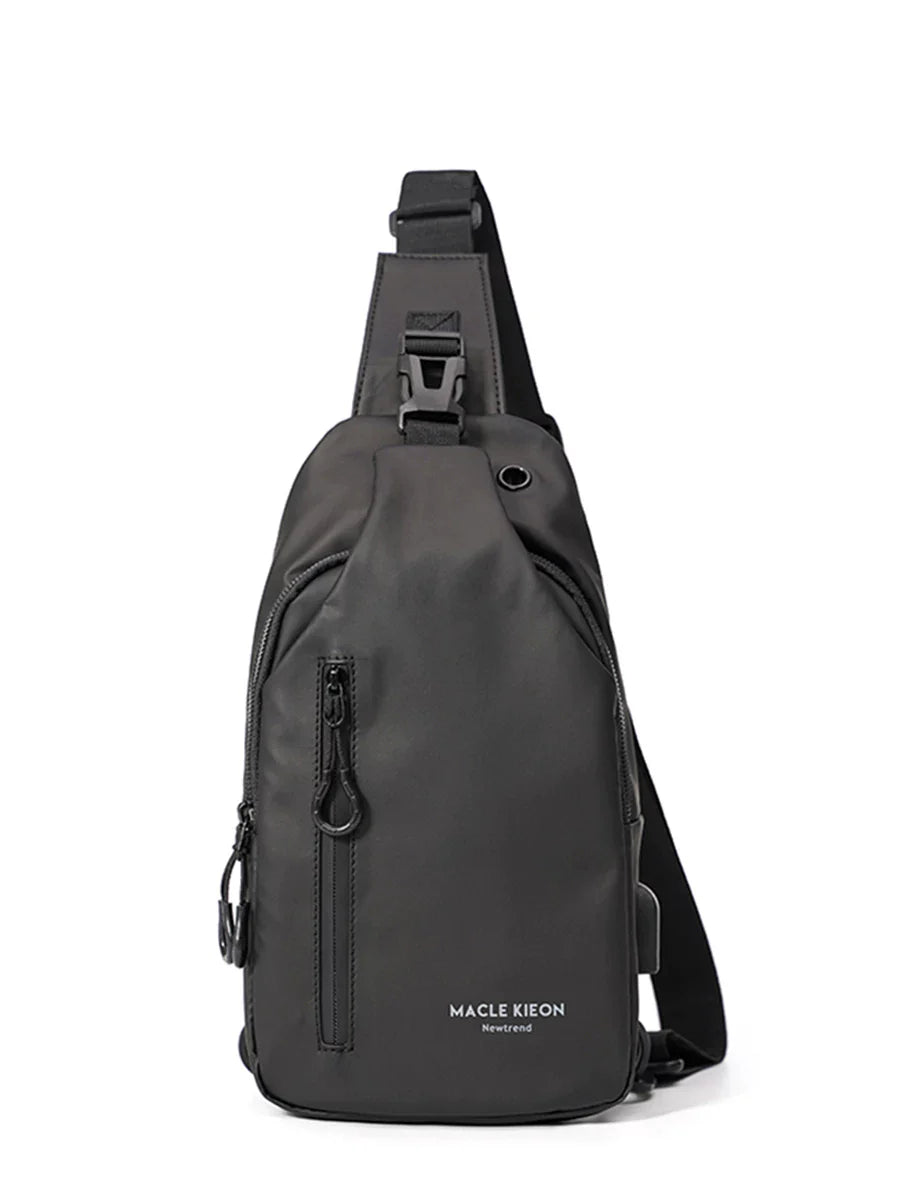 Waterproof Tactical Sling Bag for Men Durable Crossbody Chest Pack Slim Urban Shoulder Bag for Commuting Travel and Daily Use