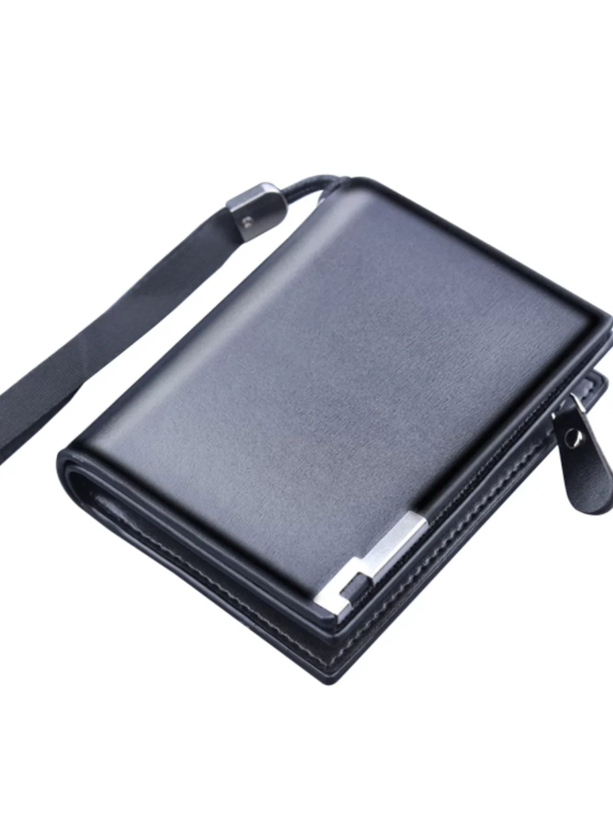 Men’s RFID-Blocking Trifold Wallet - Large Capacity Zippered Coin Pocket & Multi-Card Organizer - Slim Folding Canvas & Leather Short Clip