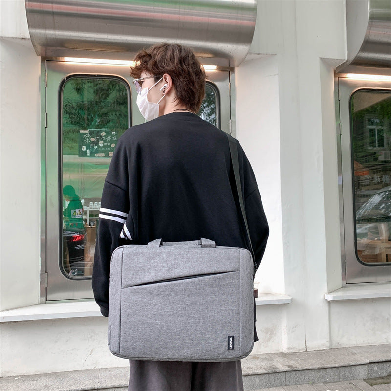 Professional Large Capacity Laptop Briefcase — Water-Resistant Business Casual Messenger Bag — Multi-Pocket Shoulder Bag for 15.6" Notebooks