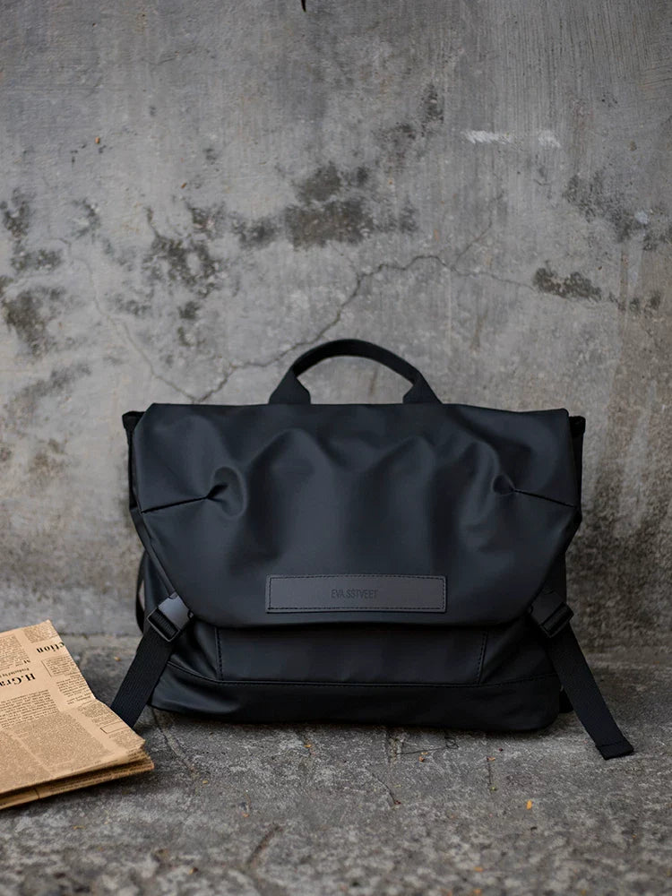 Water-Resistant Oxford Messenger Bag - Durable Cycling Sling & Large Capacity Workwear Shoulder Pack