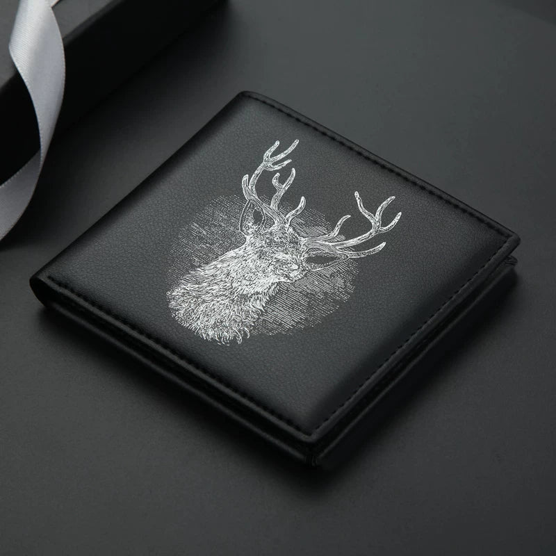 Minimalist Student Bifold: Trendy Korean-Style Slim Wallet for Young Men (Available in Horizontal & Vertical Styles)