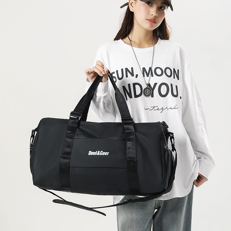 Water-Resistant Weekender Bag with Dry-Wet Separation - Large Capacity Travel Duffel for Gym, Business Trips, and Maternity Hospital Stays