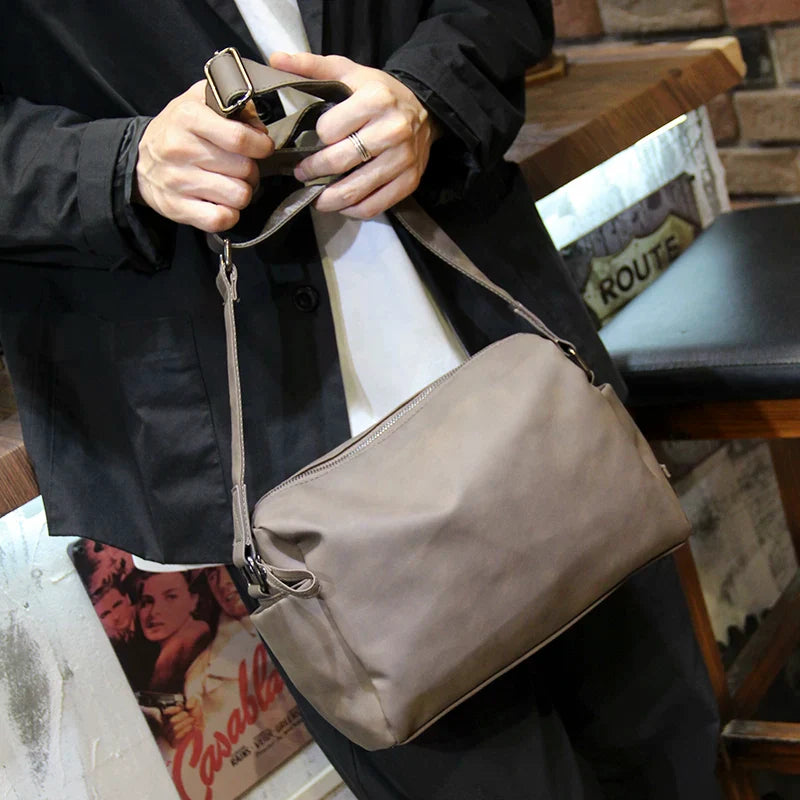 Large Capacity Canvas Messenger Bag - Urban Streetwear Sling for Students & Daily Commute