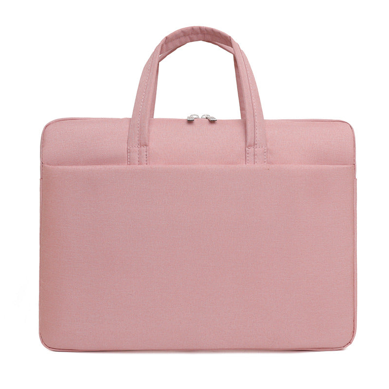 Minimalist Oxford Cloth Business Briefcase — Sleek 15.6" Laptop Handbag — Professional Men's Document Bag & Commuter Computer Case