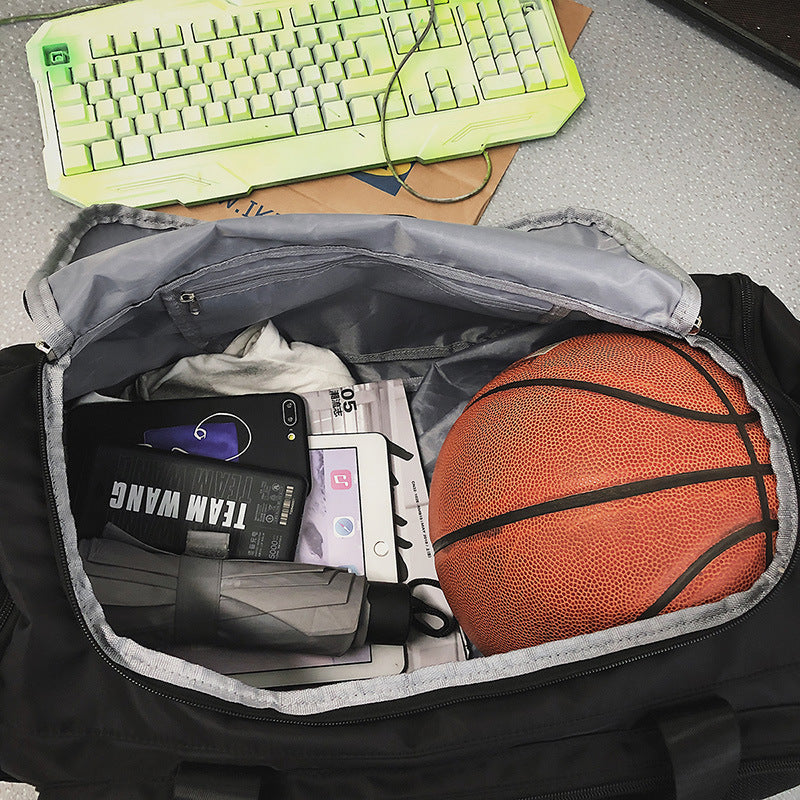 Water-Resistant Large Duffel Bag with Shoe Compartment - 50L Weekender Bag for Business Travel, Gym, and Maternity Hospital Stay