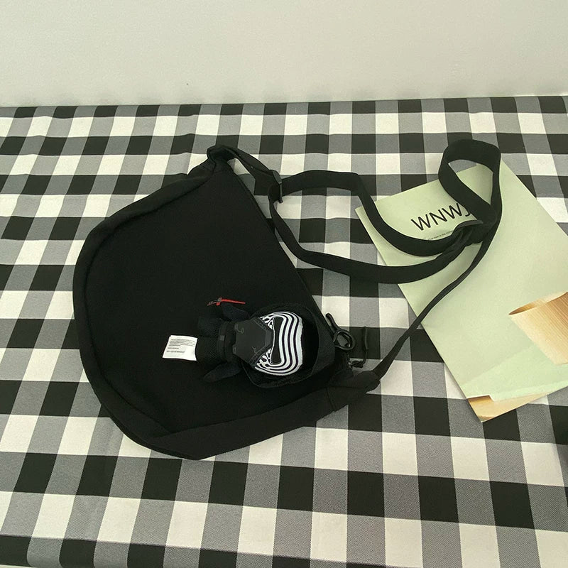 Durable Canvas Messenger Bag - Versatile Multi-Pocket Sling Bag for Students & Daily Commute
