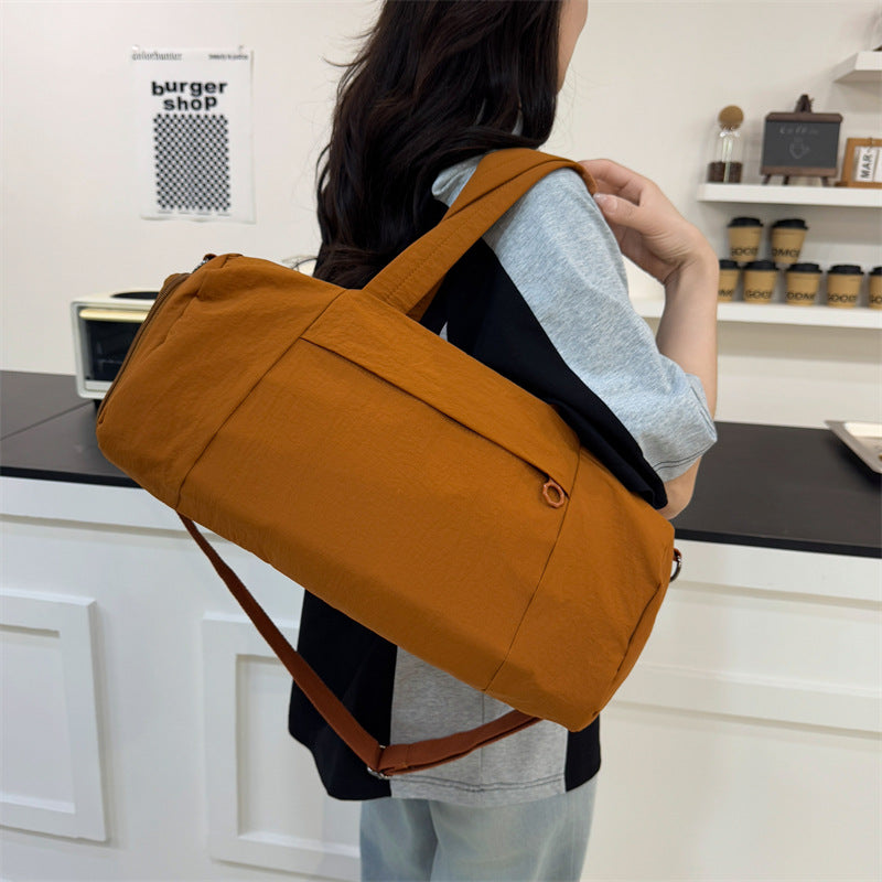 Water-Resistant Large Duffel Bag - Spacious Travel Tote with Shoe Compartment for Gym, Yoga, and Weekend Getaways