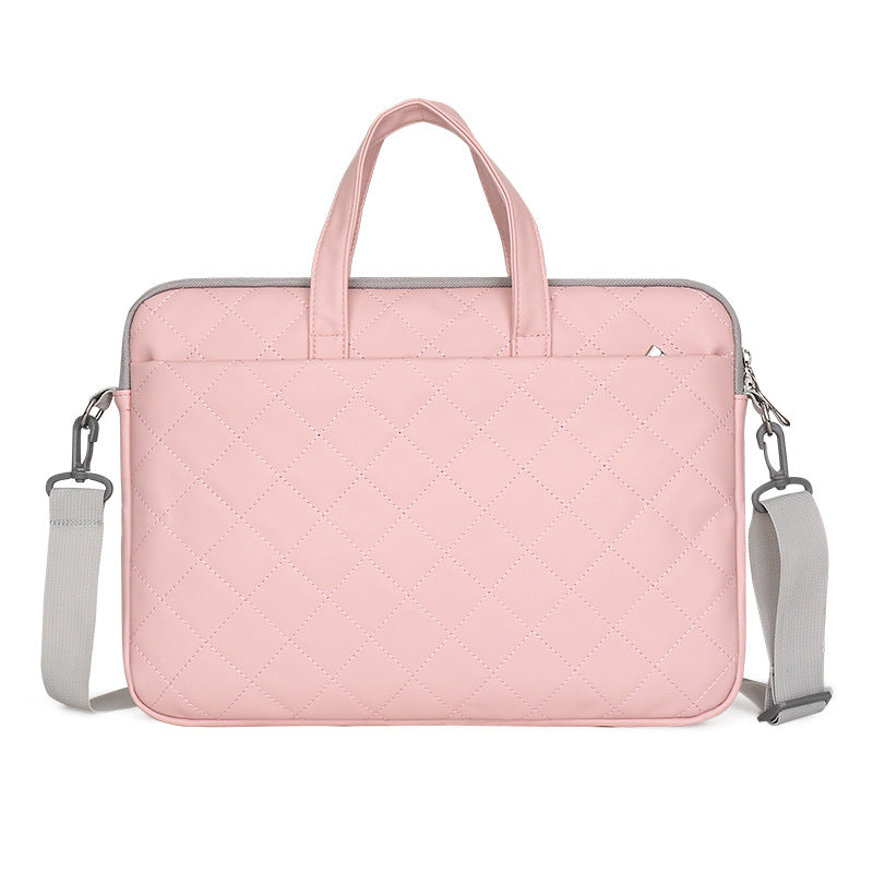 Slim Fit Laptop Shoulder Bag | Water-Resistant Padded Sleeve with Plush Lining | Professional Briefcase for 14" to 15.6" Laptops and Tablets