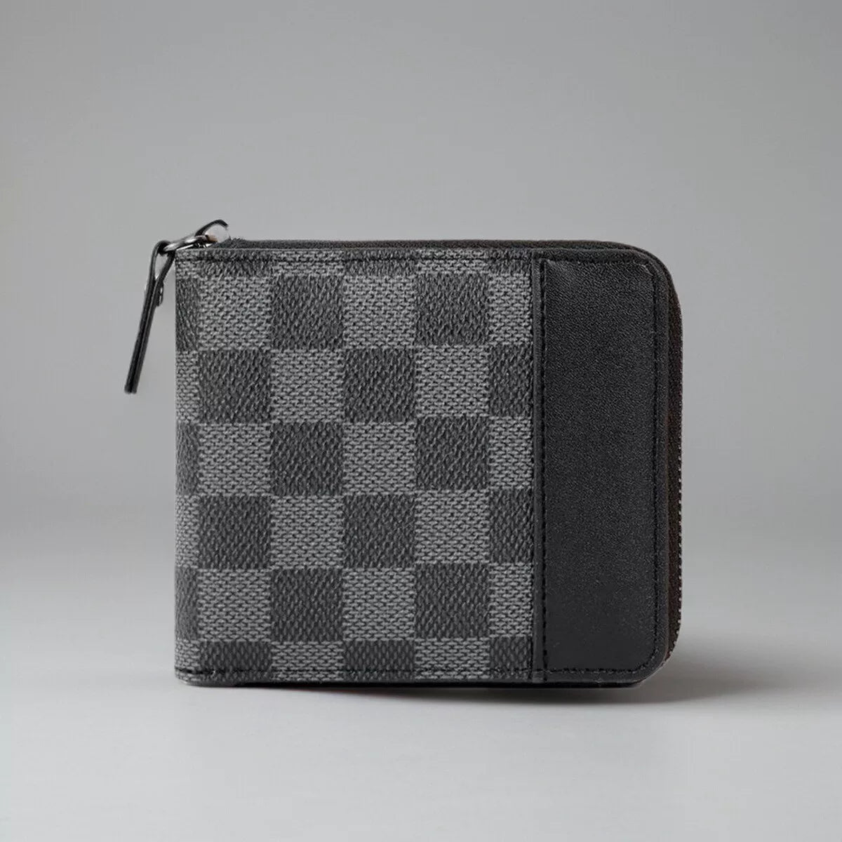 Minimalist Men's Bifold Wallet: Slim Multi-Card Organizer with Zippered Coin Pocket & Modern Matte Finish