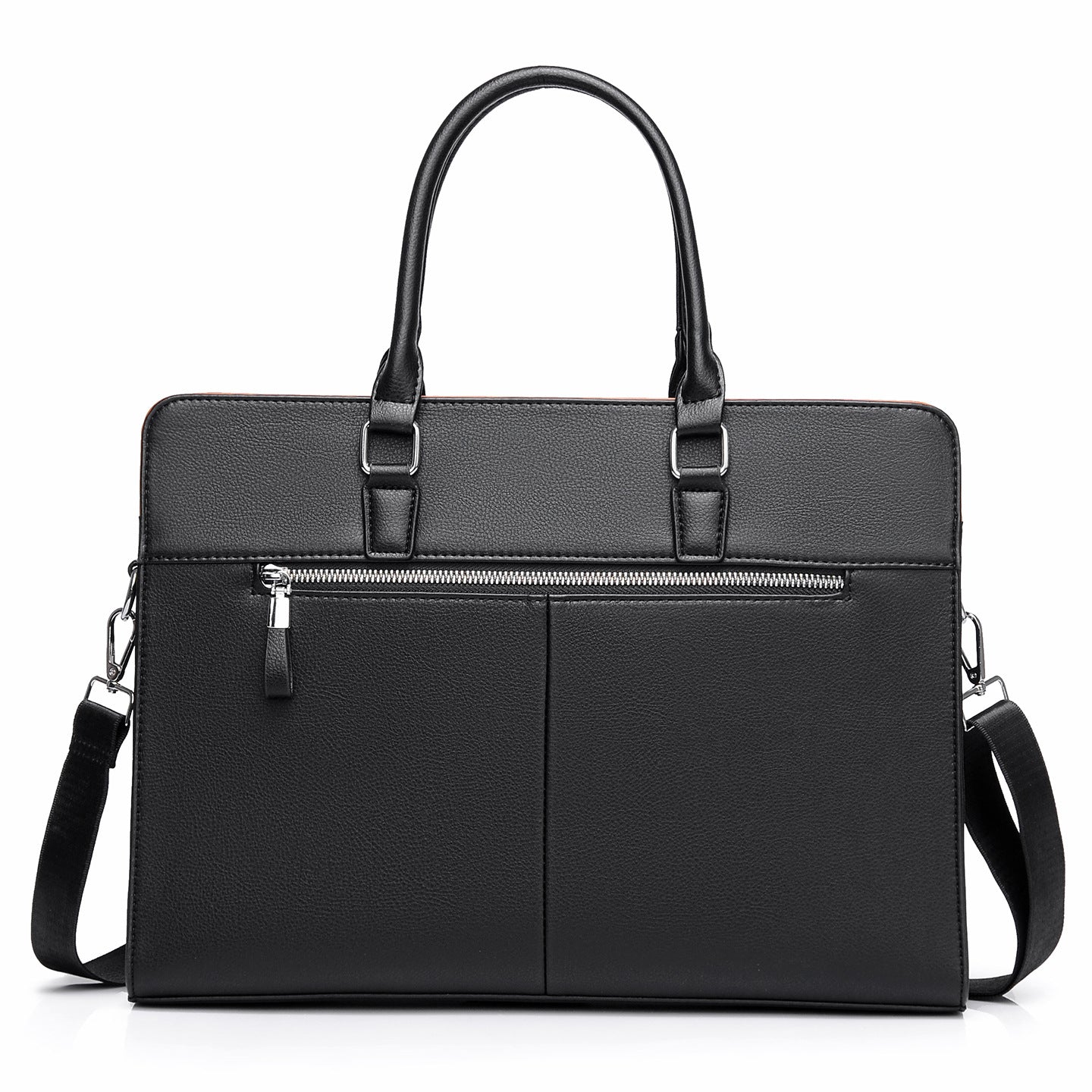 Professional Large-Capacity Business Briefcase — Multi-Functional Men's Horizontal Handbag — Water-Resistant Shoulder & Crossbody Computer Bag for Business Travel